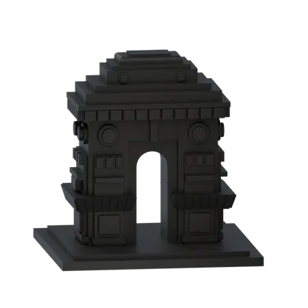 Free Delhi Gate  3D Illustration