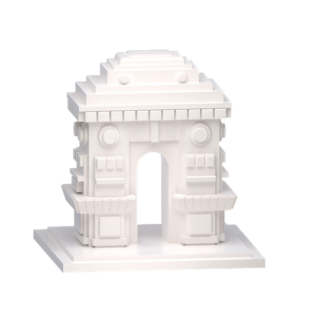 Free Delhi Gate  3D Illustration