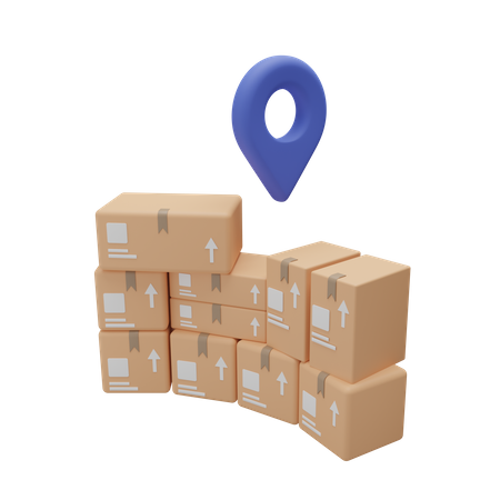 Free Delivery Location  3D Icon