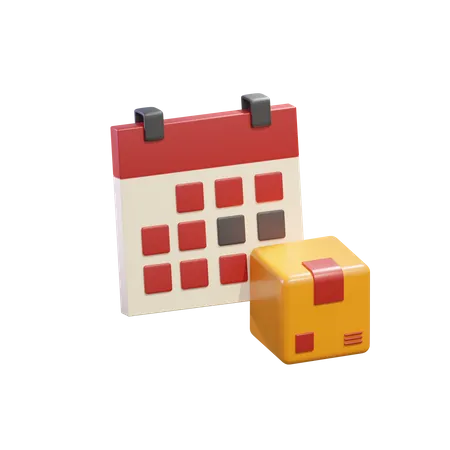 Free 3 D Icon Calendar With Box 3D Icon