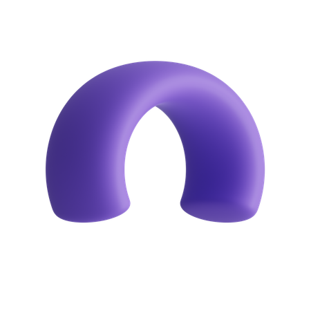 Free Demi-anneau large  3D Icon