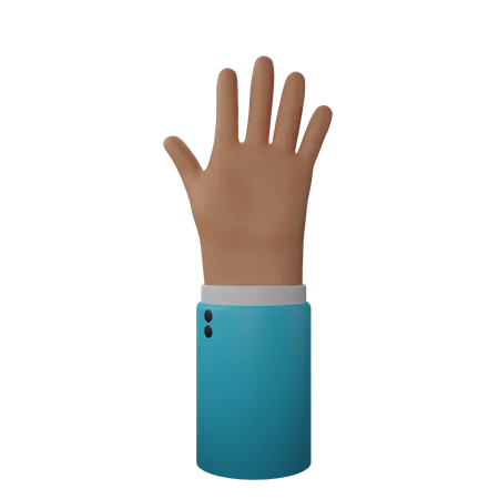 Free Detener gesto  3D Illustration