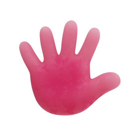 Free Detener el gesto de la mano  3D Illustration