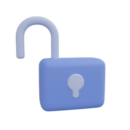 Free Déverrouiller le cadenas  3D Icon