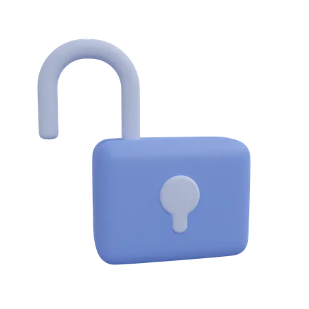 Free Déverrouiller le cadenas  3D Icon