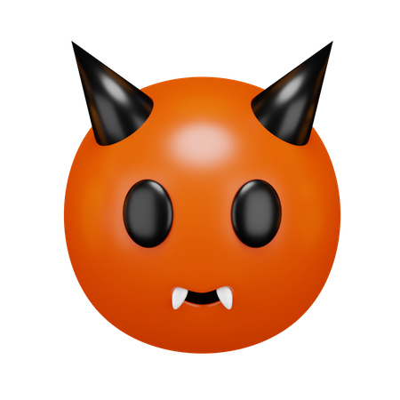 Free Devil Face  3D Icon
