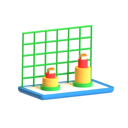 Free Diagramme pyramidal  3D Icon