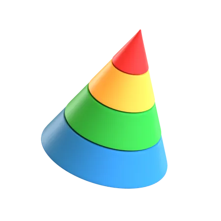 Free Diagramme pyramidal  3D Icon