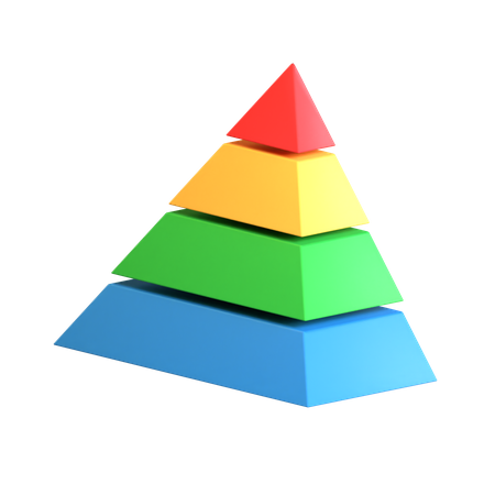 Free Diagramme pyramidal  3D Icon