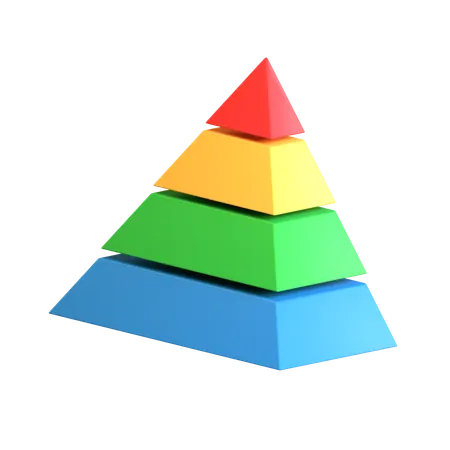 Free Diagramme pyramidal  3D Icon