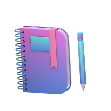 Free Diary  3D Illustration