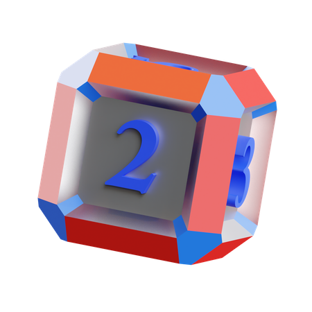 Free Dice Face 2  3D Icon