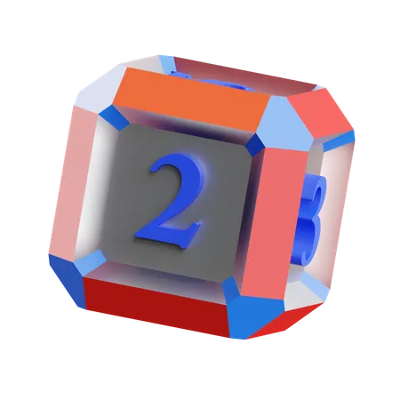 Free Dice Face 2  3D Icon
