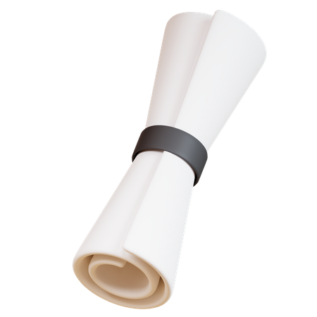 Free Diploma  3D Icon
