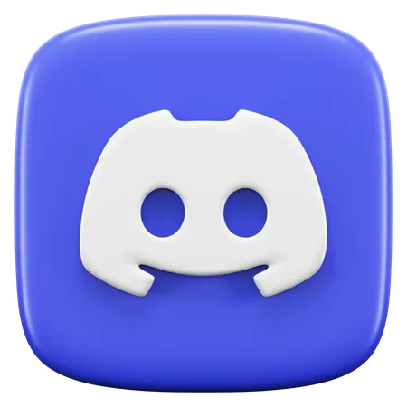 Free Clean Depiction Of The Discord Logo 3D Icon