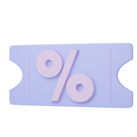 Free 割引クーポン  3D Icon