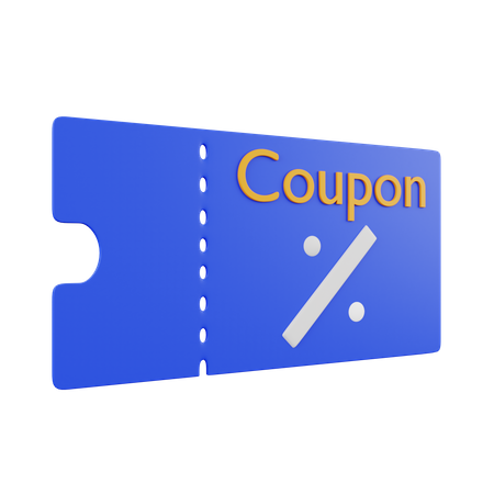 Free Discount Coupon  3D Illustration