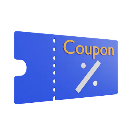 Free Discount Coupon  3D Illustration