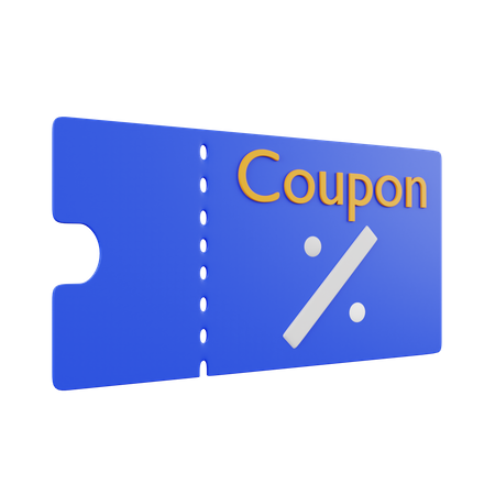 Free Discount Coupon 3D Illustration