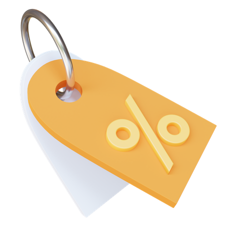 Free Discount Tag  3D Icon