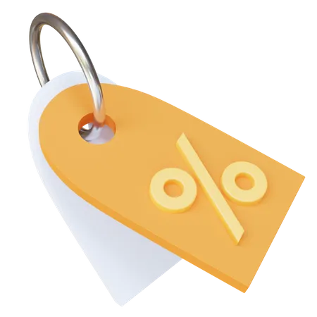 Free Discount Tag  3D Icon