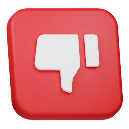 Free Dislike  3D Icon