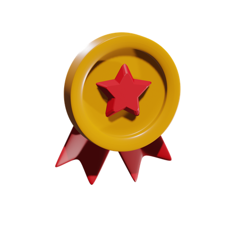 Free Distintivo de estrela  3D Icon