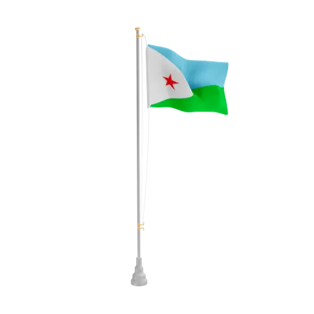 Free Djibuti  3D Flag