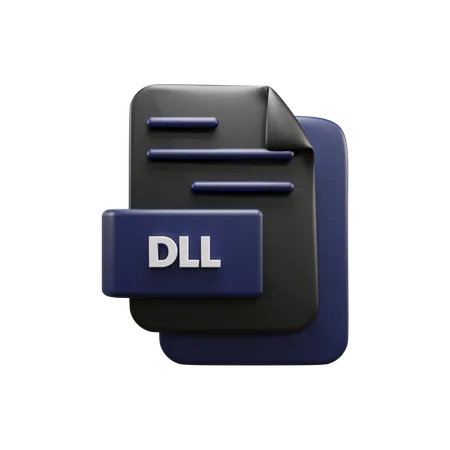 Free Dll File  3D Icon