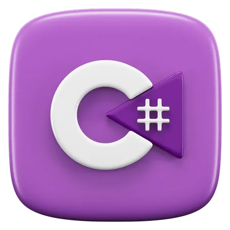Free Icono Que Representa C Sharp Un Lenguaje De Programacion Orientado A Objetos De Proposito General 3D Icon