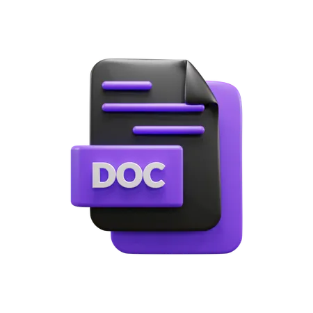 Free Doc File  3D Icon