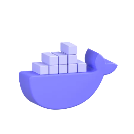 Free Docker  3D Icon