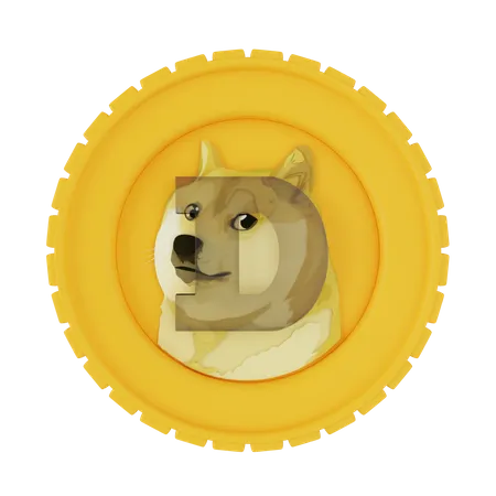 Free Dogecoin  3D Illustration