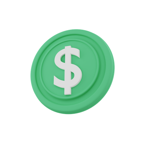 Free Dollar  3D Icon