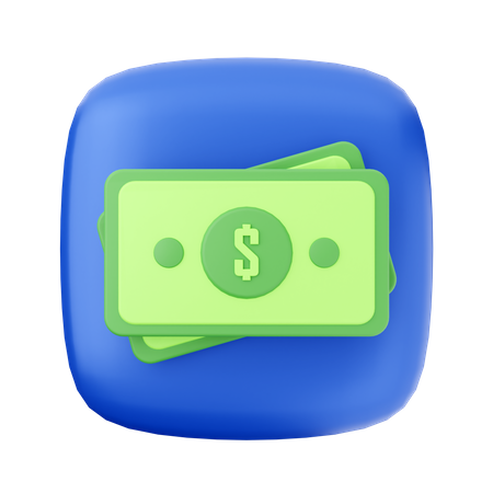 Free Dollar Note 3D Icon