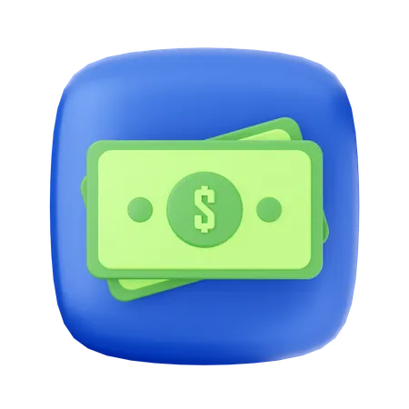 Free Dollar Note 3D Icon