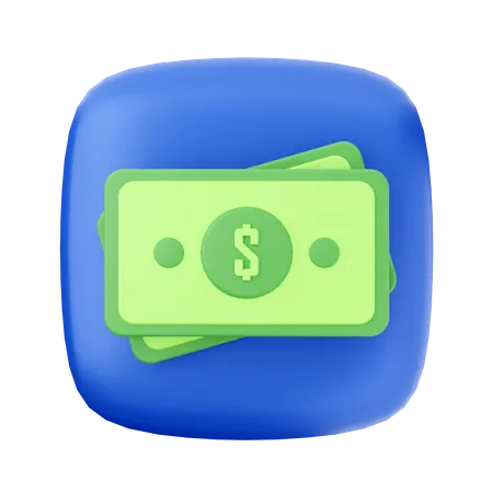 Free Dollarnote  3D Icon