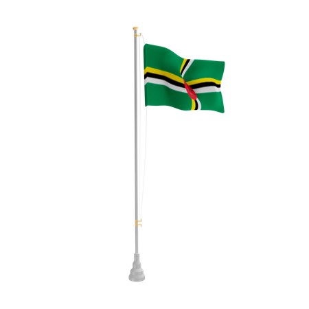 Free Dominique  3D Flag