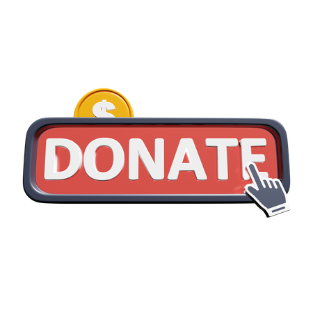 Free Donate  3D Icon