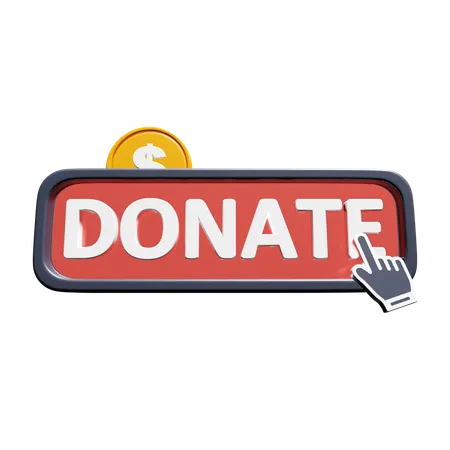 Free Donate  3D Icon