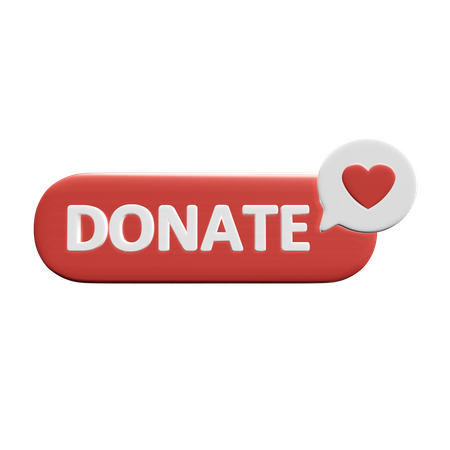 Free Donate  3D Icon