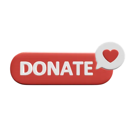 Free Donate  3D Icon