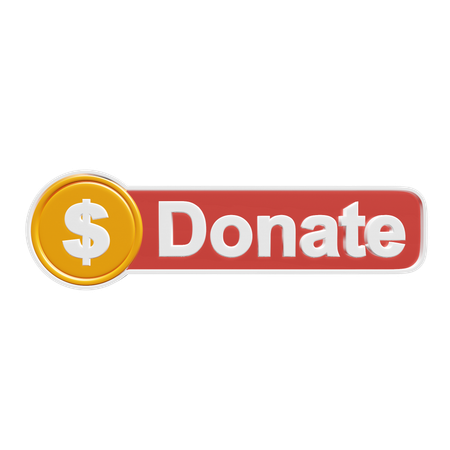 Free Donate  3D Icon