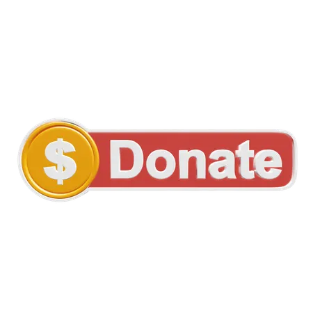 Free Donate  3D Icon