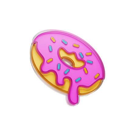 Free Donut  3D Illustration