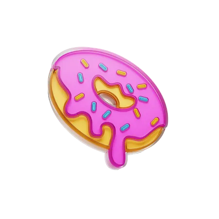 Free Donut  3D Illustration