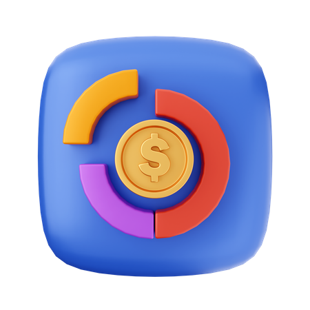 Free Donut Chart  3D Icon