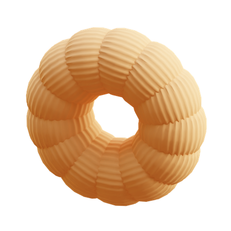 Free Donuts com nervuras  3D Icon