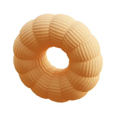 Free Donuts com nervuras  3D Icon