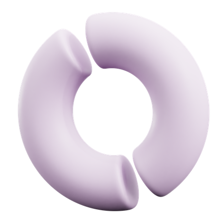 Free Doppelte halbe Torus abstrakte Formen  3D Icon